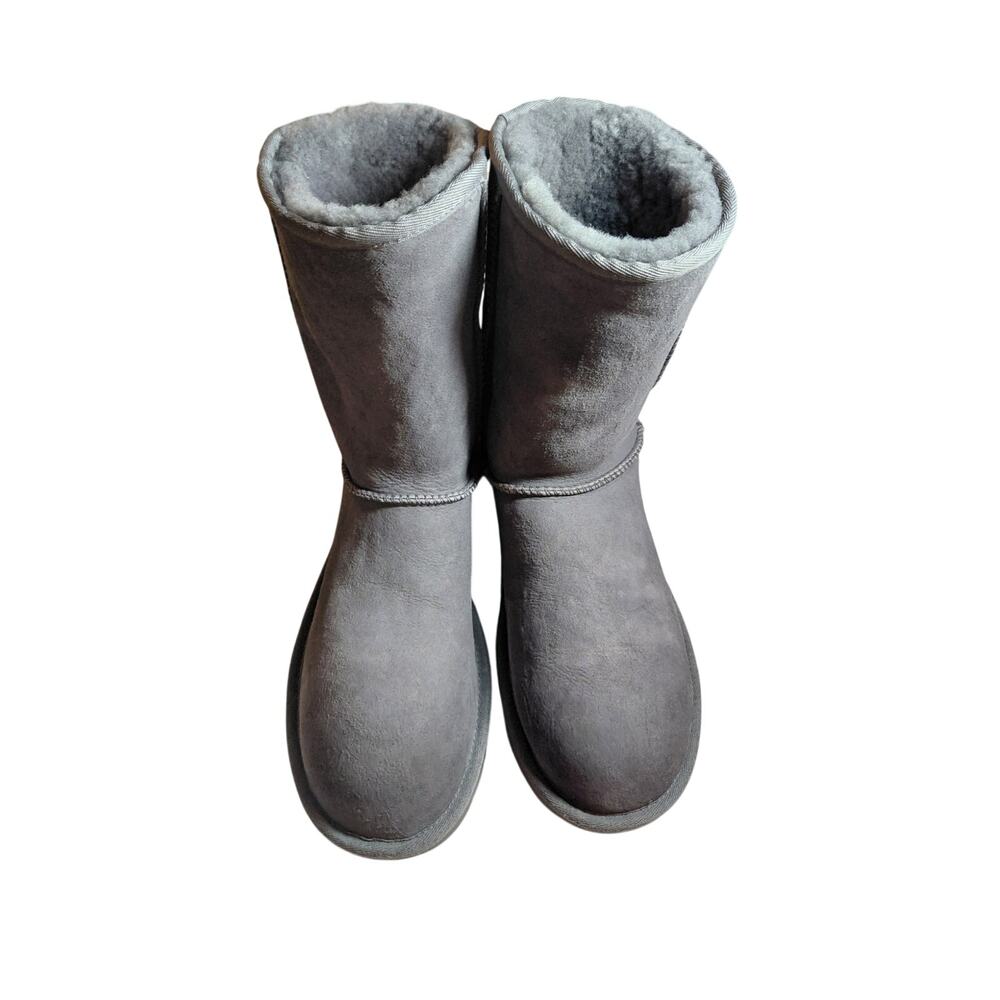 UGG Classic Short boots featuring a soft suede upper and plush shearling lining
